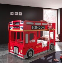 Autobett >Autobett< in Rot aus MDF - 215x132x96cm...