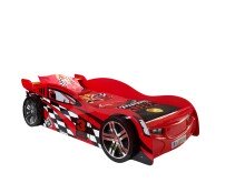 Autobett >Autobett< in Rot aus MDF -...