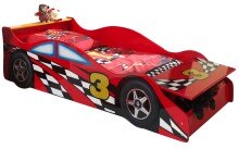 Autobett >Autobett< in Rot aus MDF - 175x48x78cm...