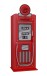 Wäscheschrank >Autobett< in Rot aus MDF - 50x141x40cm (BxHxT)