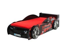 Autobett >Autobett< in Schwarz aus MDF -...