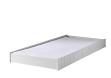 Bettschubkasten >ROBIN< in Weiß aus MDF -...