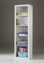 Regal >ROBIN< in Weiß aus MDF - 60x204x40cm...