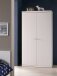 Kleiderschrank >ROBIN< in Weiß aus MDF - 110x204,5x57cm (BxHxT)