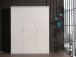 Kleiderschrank >ROBIN< in Weiß aus MDF - 166x204,5x57cm (BxHxT)