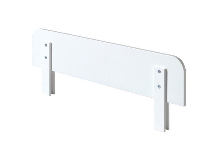 Bettschutzgitter >ROBIN< in Weiß aus MDF - 90x20x1,8cm (BxHxT)