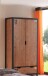 Drehtürenschrank >ALEX< in Kiefer gebürstet - 100x200x55 (BxHxT)