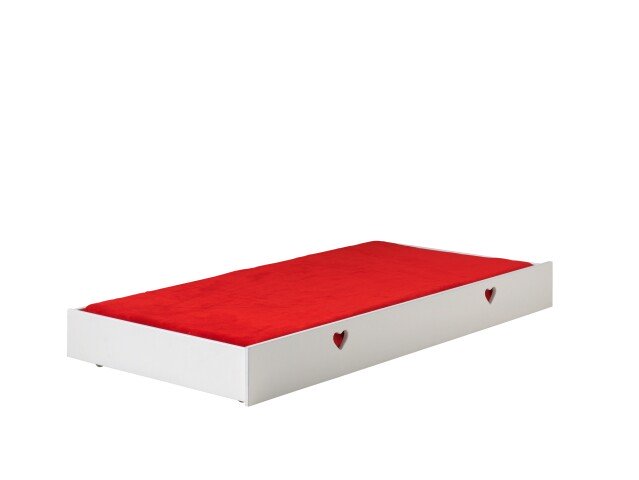 Bettschubkasten >AMORI< in Weiß - 199x18,5x93,6 (BxHxT)