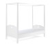 Himmelbett >AMORI< in Weiß aus Massiv Kiefer und MDF - 211,3x187,3x96cm (BxHxT)