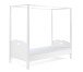 Himmelbett >AMORI< in Weiß aus Massiv Kiefer und MDF - 211,3x187,3x96cm (BxHxT)