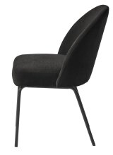 4-Fußstuhl >Cadiz< (2er Set) in Schwarz - 48,5x84x57 (BxHxT)