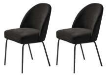 4-Fußstuhl >Cadiz< (2er Set) in Schwarz -...
