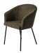 4-Fußstuhl >Eivissa< (2er Set) in Olive/Schwarz - 57x80x59 (BxHxT)