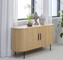 Sideboard >Nerja< in Eiche furniert - 140x76x45 (BxHxT)