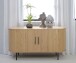 Sideboard >Nerja< in Eiche furniert - 140x76x45 (BxHxT)