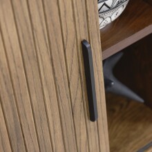 Sideboard >Nerja< in Eiche braun furniert - 140x76x45 (BxHxT)
