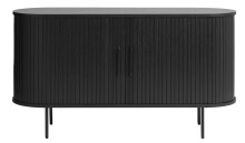 Sideboard >Nerja< in Schwarz - 140x76x45 (BxHxT)