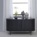 Sideboard >Nerja< in Schwarz - 140x76x45 (BxHxT)
