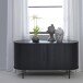 Sideboard >Nerja< in Schwarz - 140x76x45 (BxHxT)