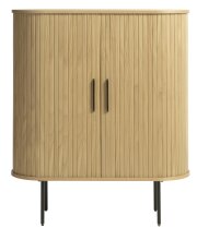 Highboard >Nerja< in Eiche furniert - 100x118x45 (BxHxT)