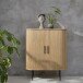 Highboard >Nerja< in Eiche furniert - 100x118x45 (BxHxT)