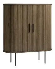 Highboard >Nerja< in Eiche braun furniert -...