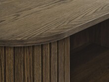 Highboard >Nerja< in Eiche braun furniert - 100x118x45 (BxHxT)