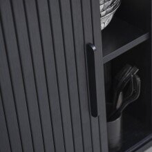 Highboard >Nerja< in Schwarz  - 100x118x45 (BxHxT)