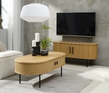 Couchtisch >Nerja< in Eiche furniert - 120x45x60 (BxHxT)