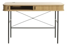 Schreibtisch >Nerja< in Eiche furniert - 120x75x60 (BxHxT)