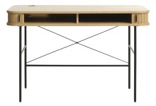 Schreibtisch >Nerja< in Eiche furniert - 120x75x60 (BxHxT)