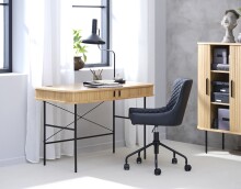 Schreibtisch >Nerja< in Eiche furniert - 120x75x60 (BxHxT)
