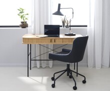 Schreibtisch >Nerja< in Eiche furniert - 120x75x60 (BxHxT)
