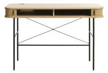 Schreibtisch >Nerja< in Eiche furniert - 120x75x60 (BxHxT)