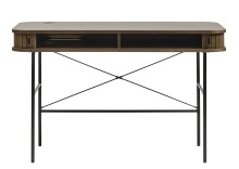 Schreibtisch >Nerja< in Eiche braun furniert - 120x75x60 (BxHxT)