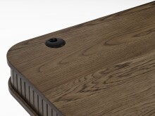 Schreibtisch >Nerja< in Eiche braun furniert - 120x75x60 (BxHxT)