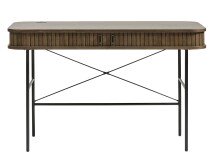 Schreibtisch >Nerja< in Eiche braun furniert - 120x75x60 (BxHxT)