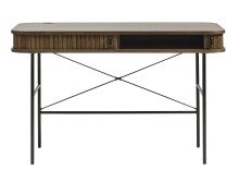 Schreibtisch >Nerja< in Eiche braun furniert - 120x75x60 (BxHxT)