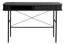 Schreibtisch >Nerja< in Schwarz - 120x75x60 (BxHxT)