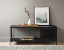 TV-Regal >Malaga< in Schwarz und Gold - 120x45x35 (BxHxT)