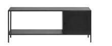 TV-Regal >Malaga< in Schwarz und Gold - 120x45x35 (BxHxT)