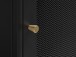 TV-Regal >Malaga< in Schwarz und Gold - 120x45x35 (BxHxT)