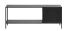 TV-Regal >Malaga< in Schwarz und Gold - 120x45x35 (BxHxT)