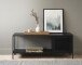 TV-Regal >Malaga< in Schwarz und Gold - 120x45x35 (BxHxT)