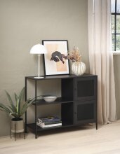 Regal >Malaga< in Schwarz und Gold - 100x80x35 (BxHxT)