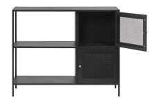 Regal >Malaga< in Schwarz und Gold - 100x80x35 (BxHxT)