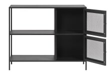 Regal >Malaga< in Schwarz und Gold - 100x80x35 (BxHxT)