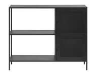 Regal >Malaga< in Schwarz und Gold - 100x80x35 (BxHxT)