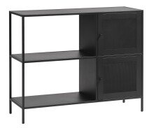 Regal >Malaga< in Schwarz und Gold - 100x80x35 (BxHxT)