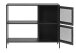 Regal >Malaga< in Schwarz und Gold - 100x80x35 (BxHxT)